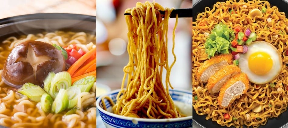 受疫情影響，不少名店相繼推出聯名泡麵，國外品牌也看準台灣市場，讓顧客能就近取得異國泡麵美食。 image source：網路溫度計