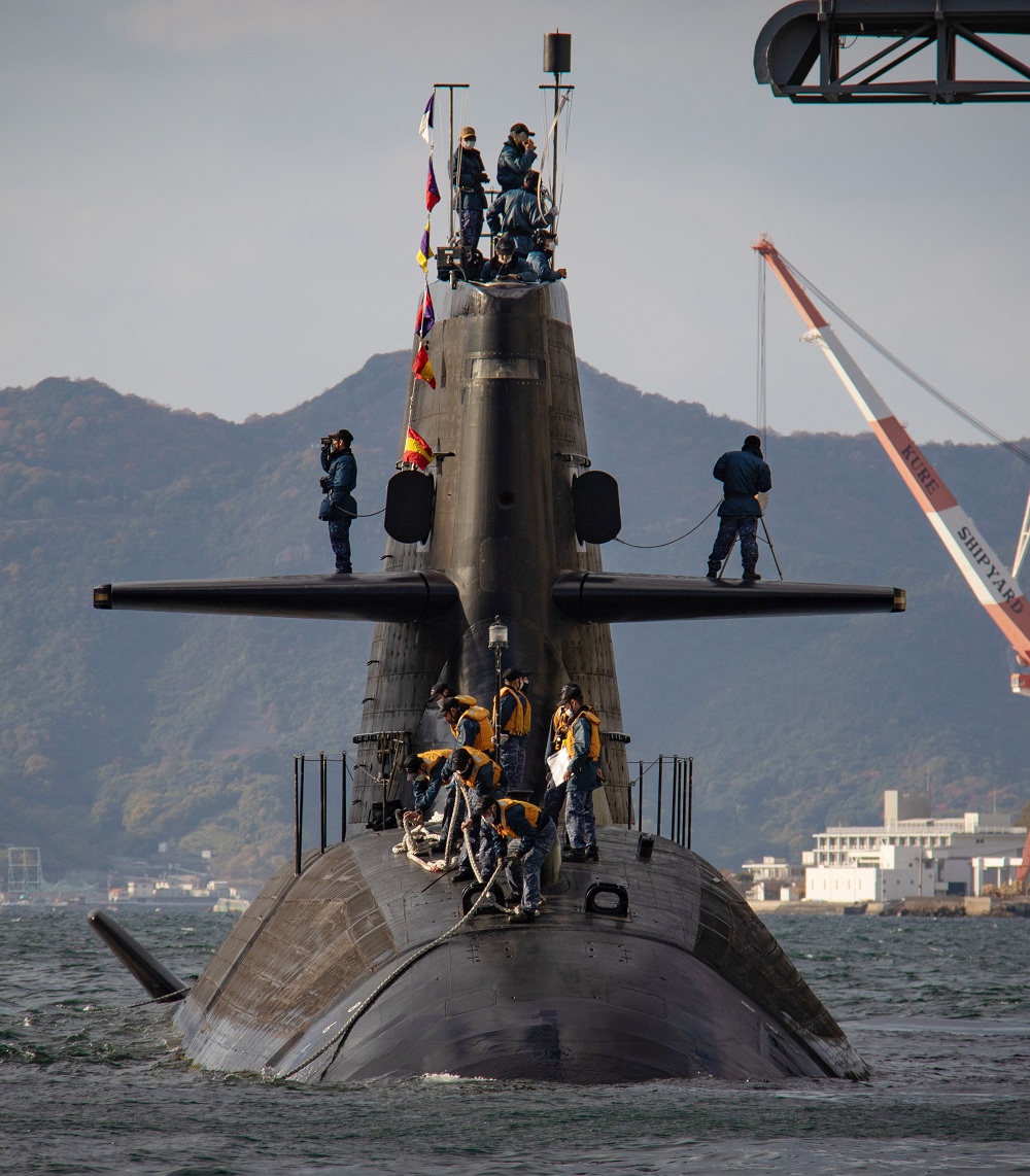 日本「蒼龍級」潛艦「赤龍號(SS-508)」。 圖：翻攝 U.S. Pacific Fleet推特