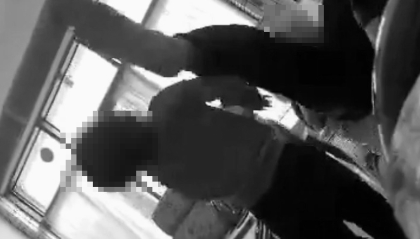 彰化男子對6歲男童施虐，連續出腳狠踹。 圖：讀者提供