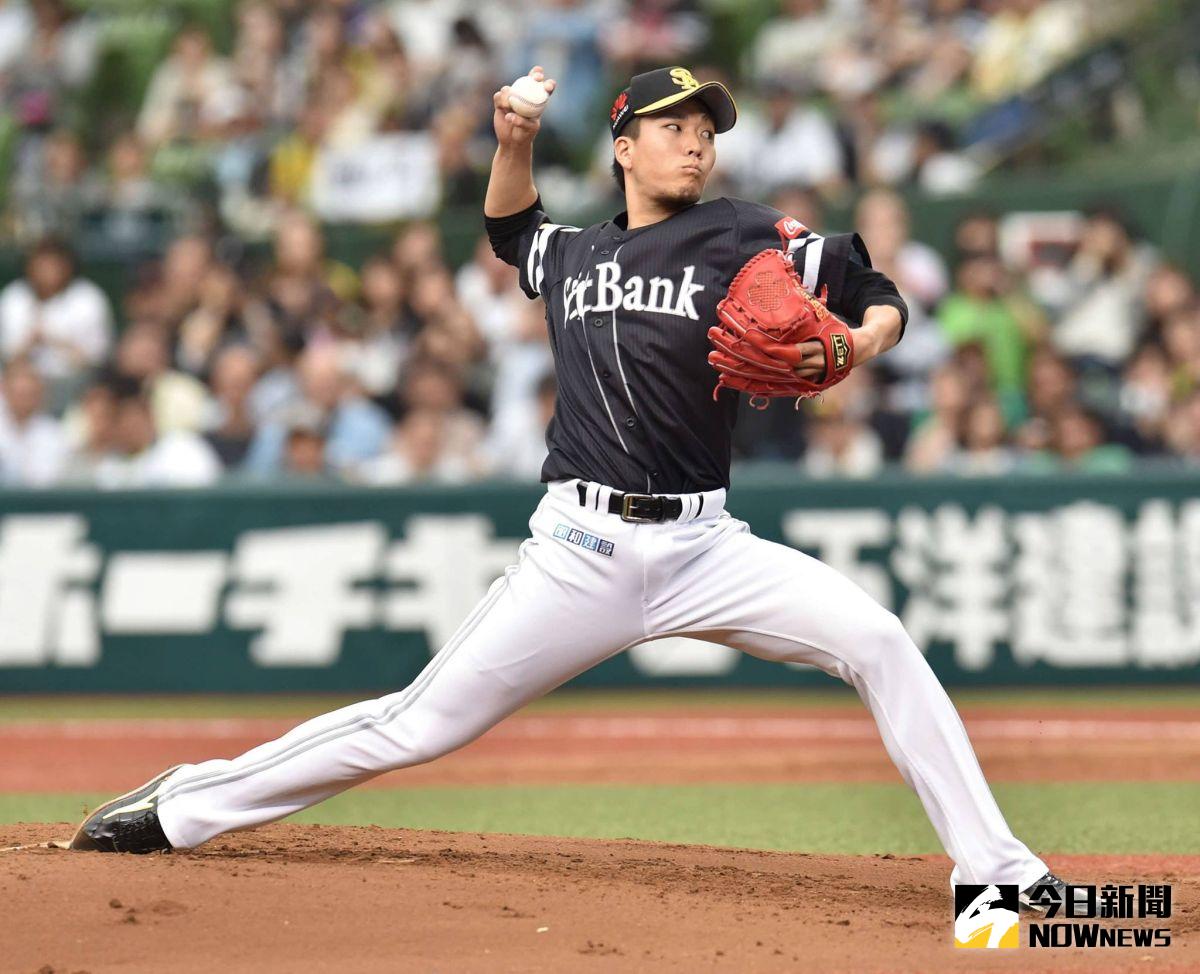 軟銀新生代輪值要角千賀滉大。 圖／取材自福岡ソフトバンクホークス官方臉書粉絲團（資料照）