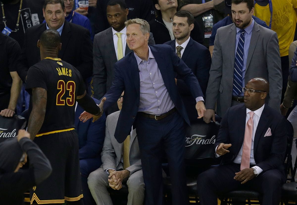 勇士總教練Steve Kerr。 圖：美聯社／達志影像／提供