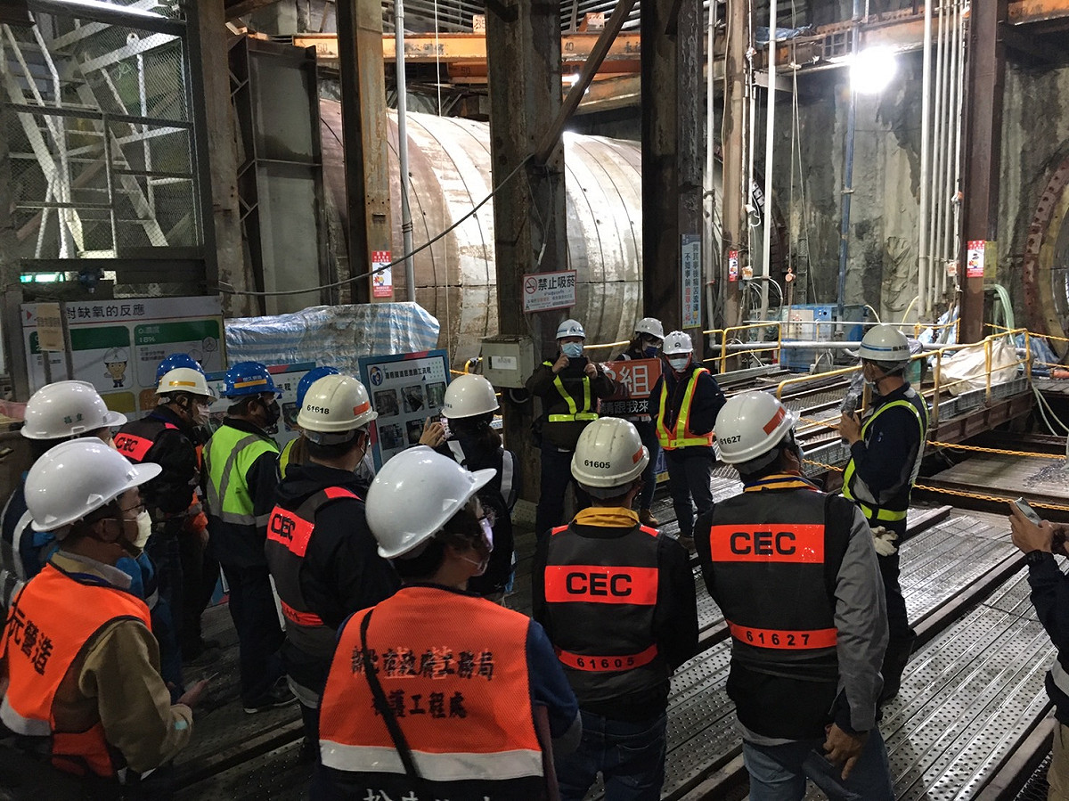 隧道作業解說。 圖：新北市勞檢處提供