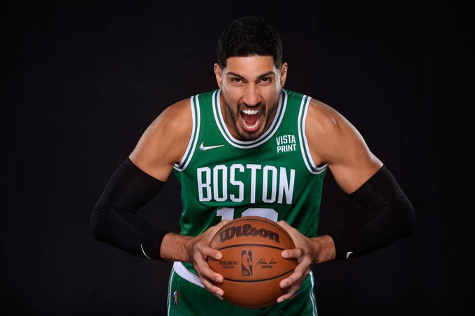 美國NBA波士頓塞爾提克隊（Boston Celtics）中鋒恩尼斯·坎特·自由（Enes Kanter Freedom）。 圖 : 翻攝Enes Kanter Freedom推特