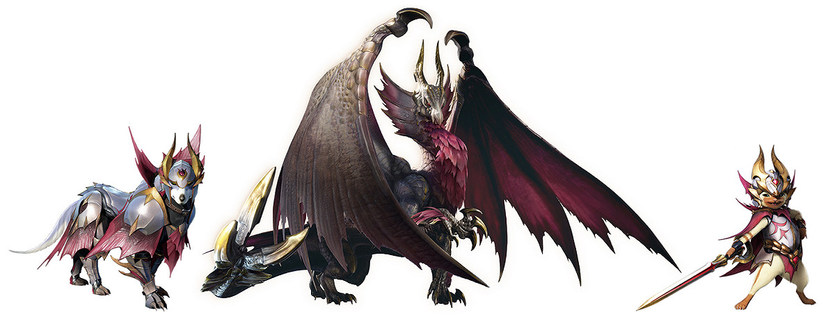卡普空將推出爵銀龍系列Amiibo 圖：翻攝自《魔物獵人：崛起》推特