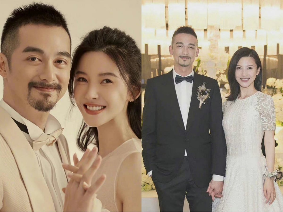 中國女星楊子姍2015年與台灣演員吳中天結婚。 圖：翻攝自微博