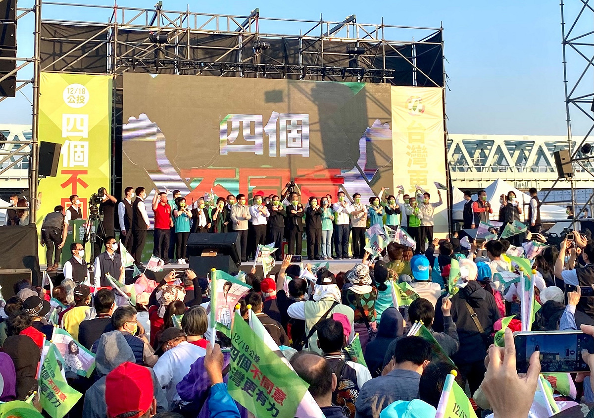 蔡英文到台中參加公投說明會。 圖：民進黨台中市黨部/提供