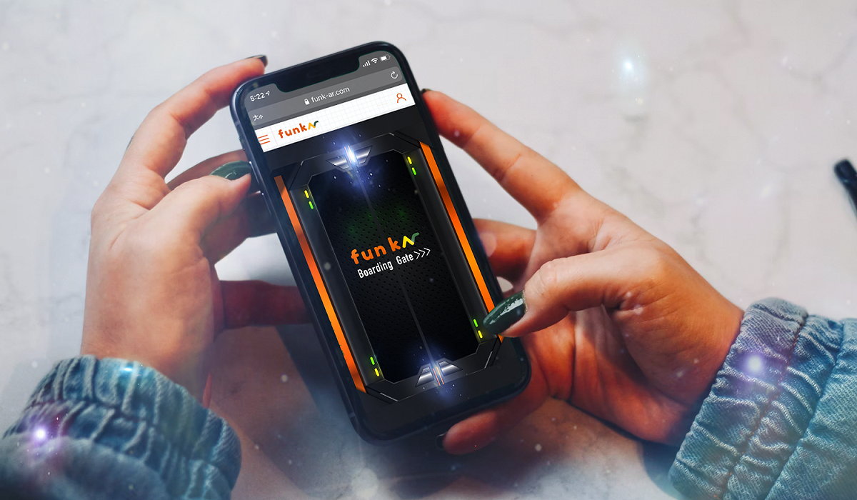 啟雲科技手機WebAR的「FunkAR」新增AR禮物功能。 圖：啟雲科技/提供