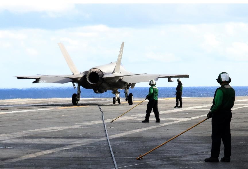 F-35C 隱形戰鬥機。 圖:達志影像/路透社