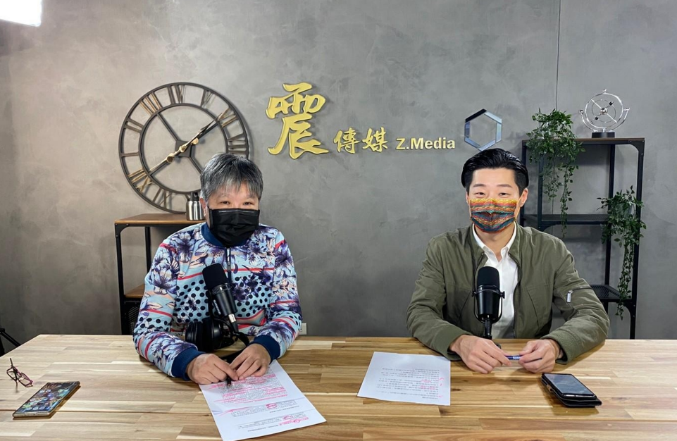 林昶佐今（15）天接受網路節目《新聞不芹菜》專訪。 圖：震傳媒提供