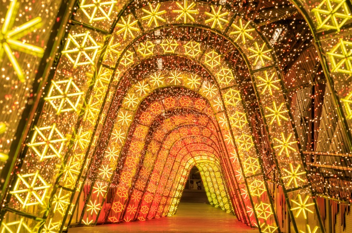 Orange The World 橘色世界(光廊)。 圖：新北市觀旅局提供