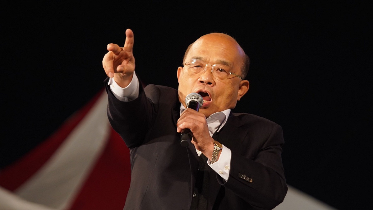 蘇貞昌力促支持者用手上的選票，讓台灣走出去。 圖：民進黨高雄市黨部提供