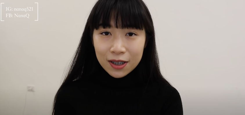 網紅NanaQ。 圖：翻攝YT/NanaQ