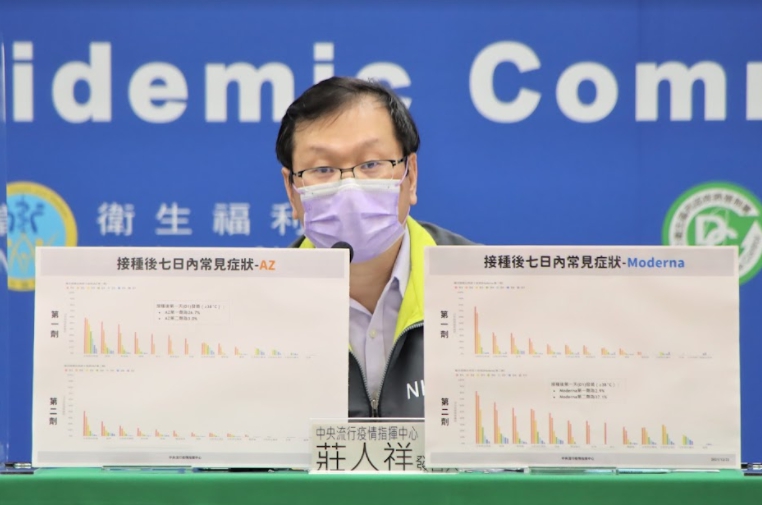 中央流行疫情指揮中心發言人莊人祥。 圖：中央流行疫情指揮中心／提供