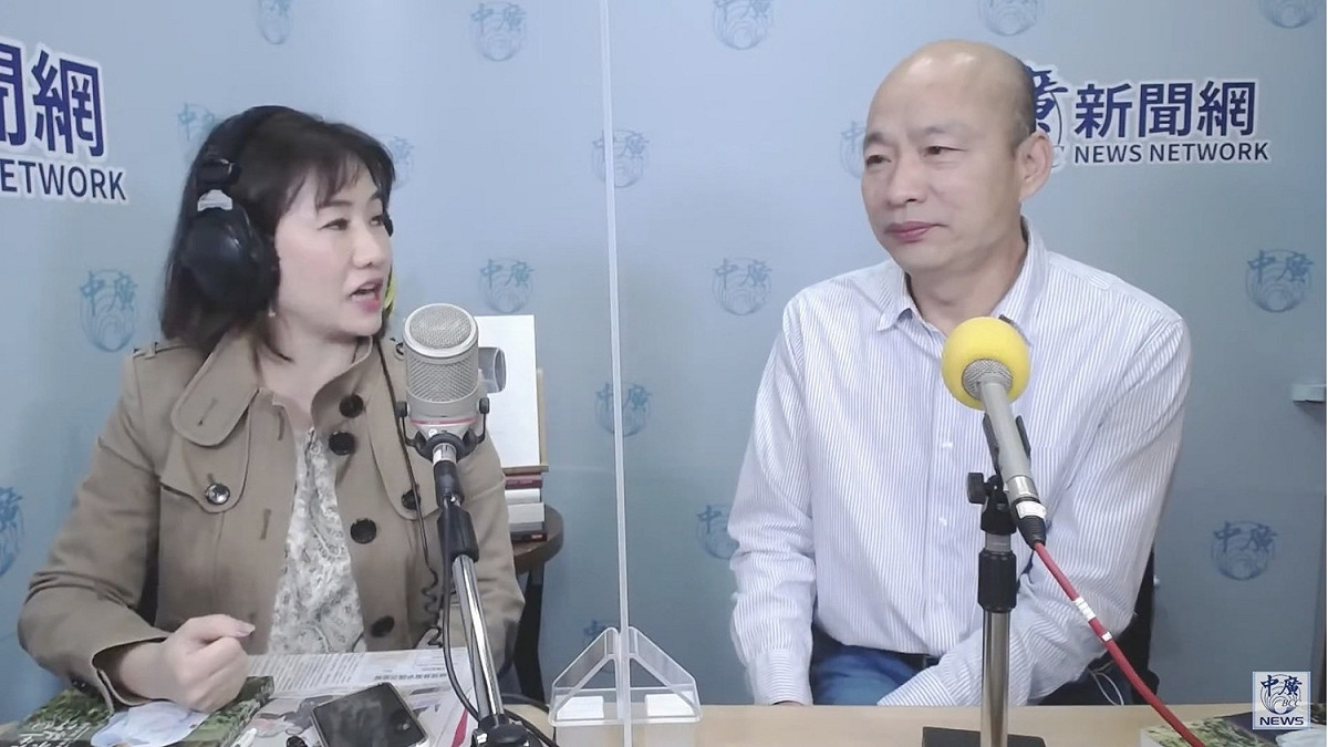 前高雄市長韓國瑜，今接受《千秋萬世》專訪。 圖：翻攝中廣新聞網YouTube