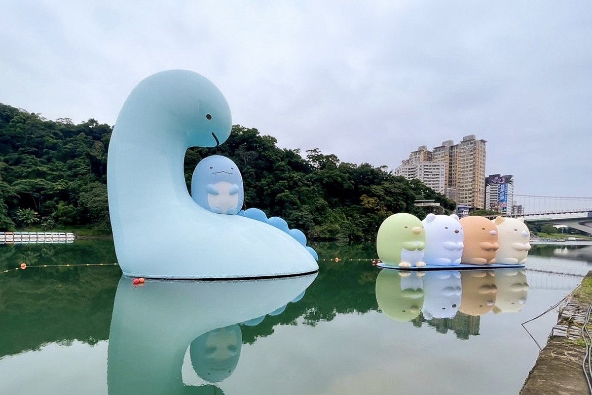 角落迷快打卡！「來！碧潭小角落」地景超吸睛。 圖：新北市觀旅局提供