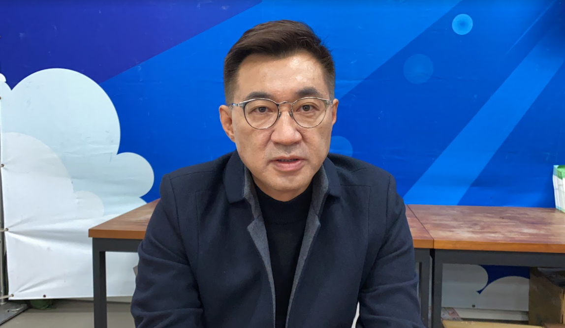 江啟臣今天以「致民主前輩游錫堃院長」為題向游錫堃喊話。 圖:江啟臣辦公室提供