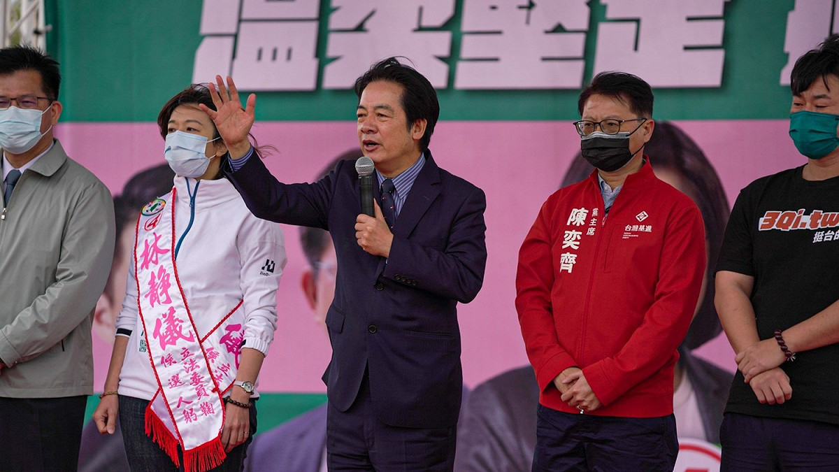 賴清德說顏家若這種手法可以當選，這個社會就沒有公道。 林靜儀競選總部/提供