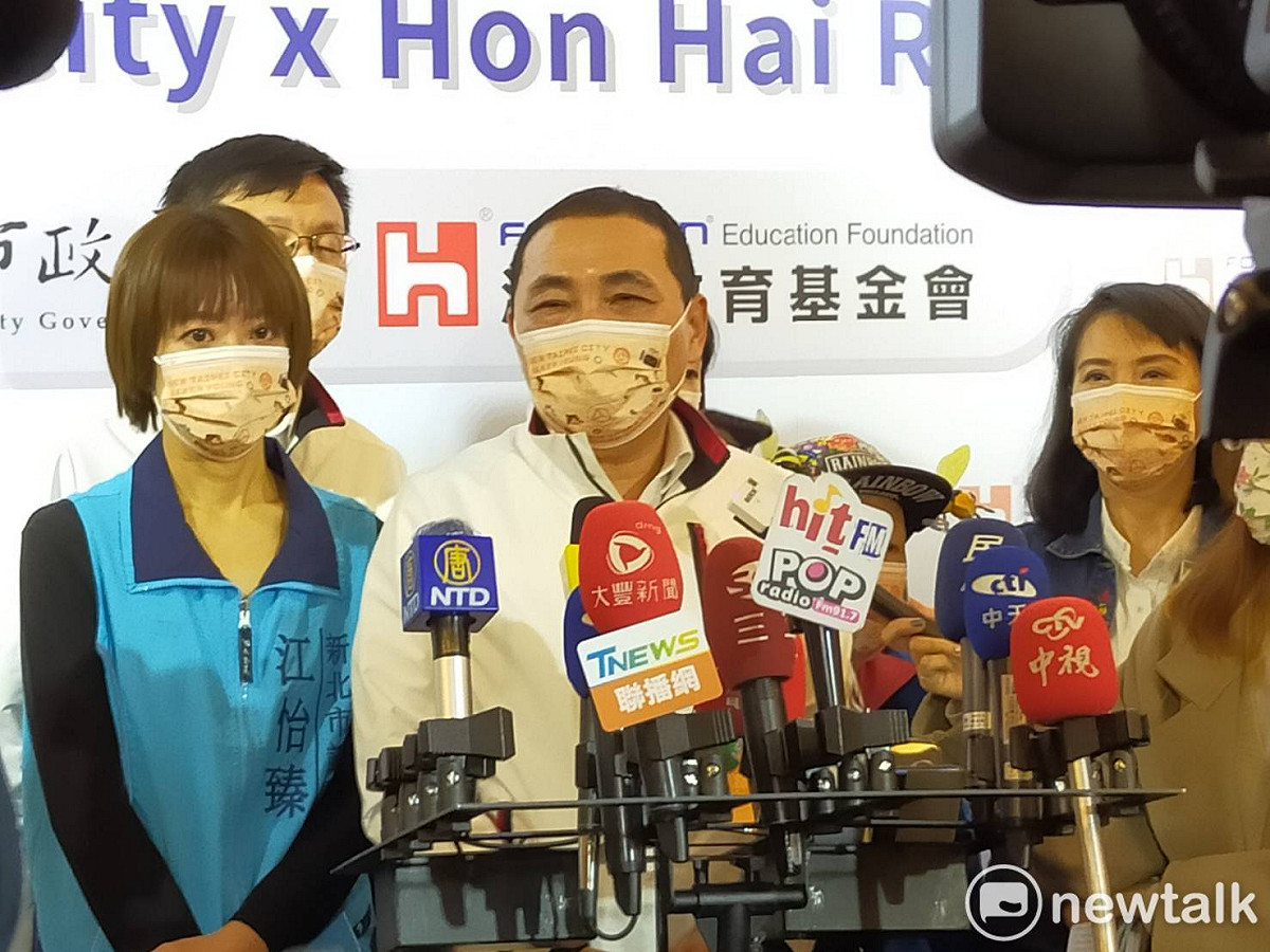 侯友宜批評綠營急在選前討論竹竹合併議題，等於是把國家人民最重要的利益放在後面，把黨的利益擺在前面。 圖：林昀真/攝