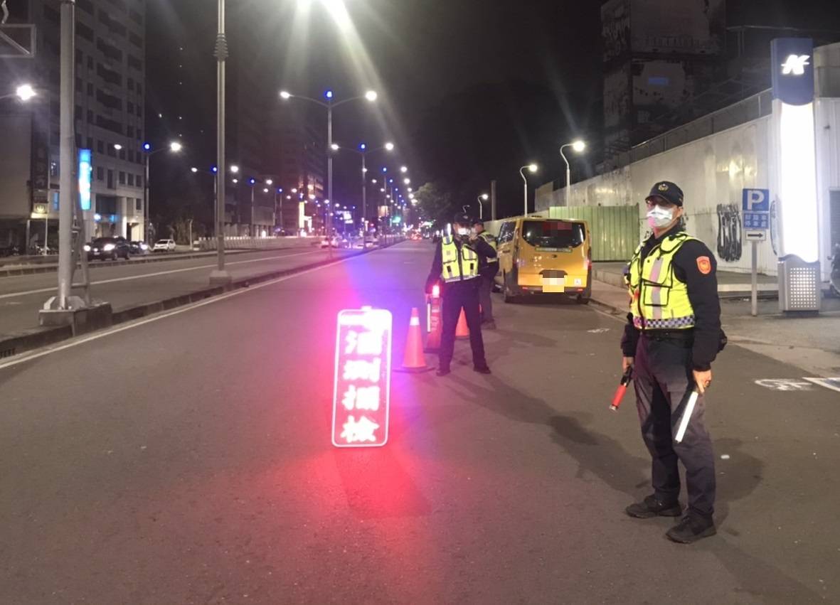 高雄市警局一連8天針對酒後駕車及危險駕駛大執行。 圖：高雄市警局提供