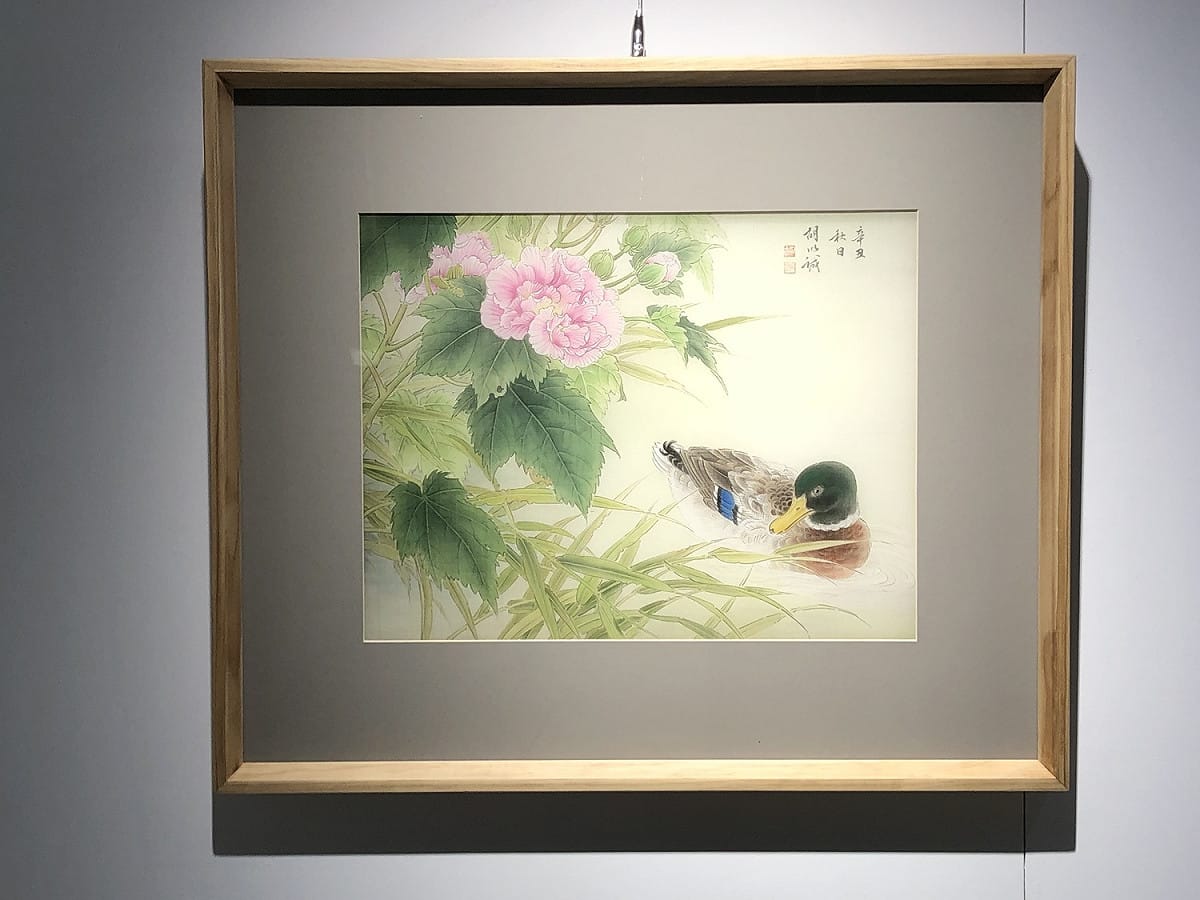 本次義賣作品-秋塘  義賣所得全數捐贈給勵馨基金會。 圖：中友百貨提供