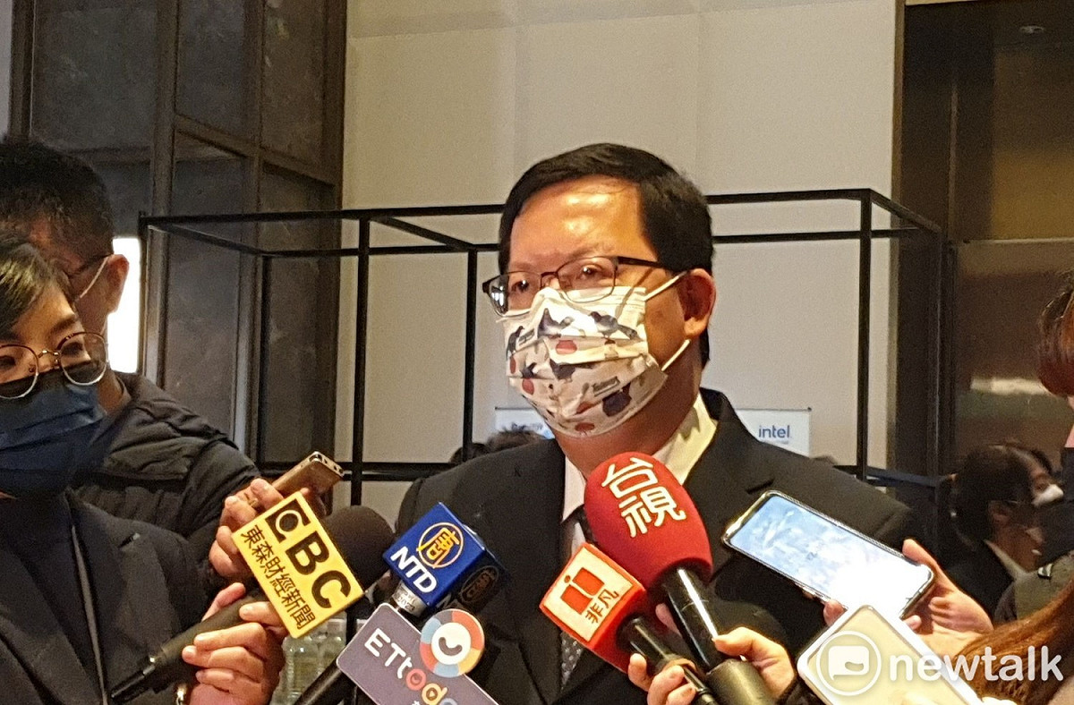 鄭文燦表示，林智堅放棄競選，代表說不考慮自己，只考慮新竹。 圖：林昀真/攝