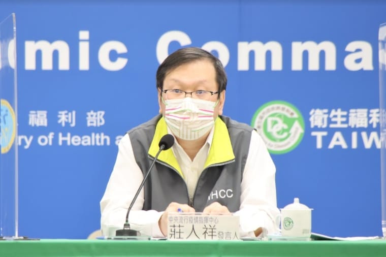 中央流行疫情指揮中心發言人莊人祥。 圖：中央流行疫情指揮中心／提供