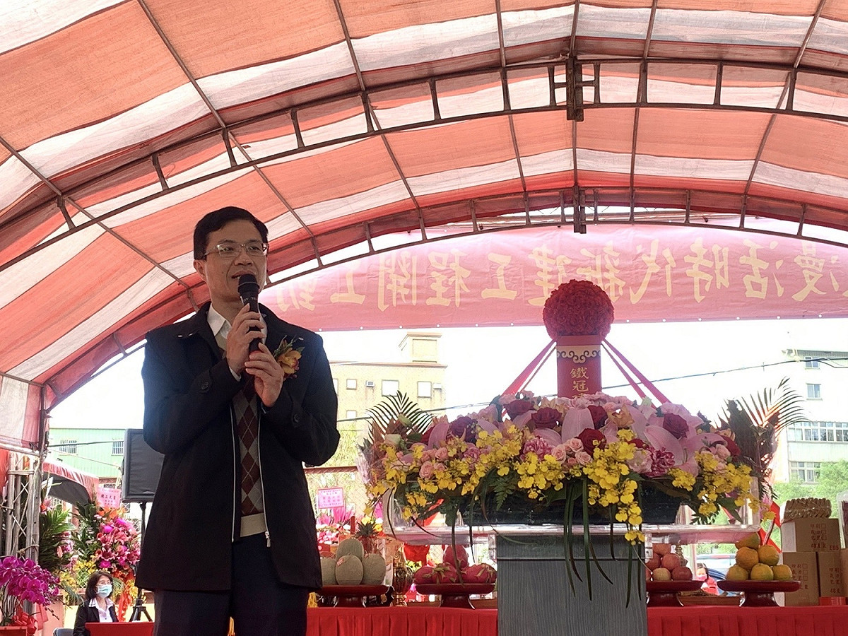 黃國峰致詞。 圖：新北市都更處提供