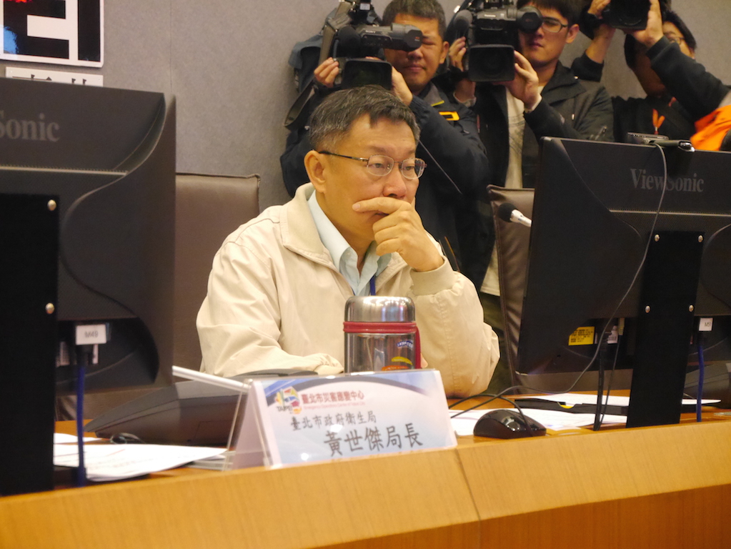 台北市長柯文哲28日上午出席「大臺北地區創傷體系：分區分流、救急救命」記者會。 圖：劉奕霆/攝
