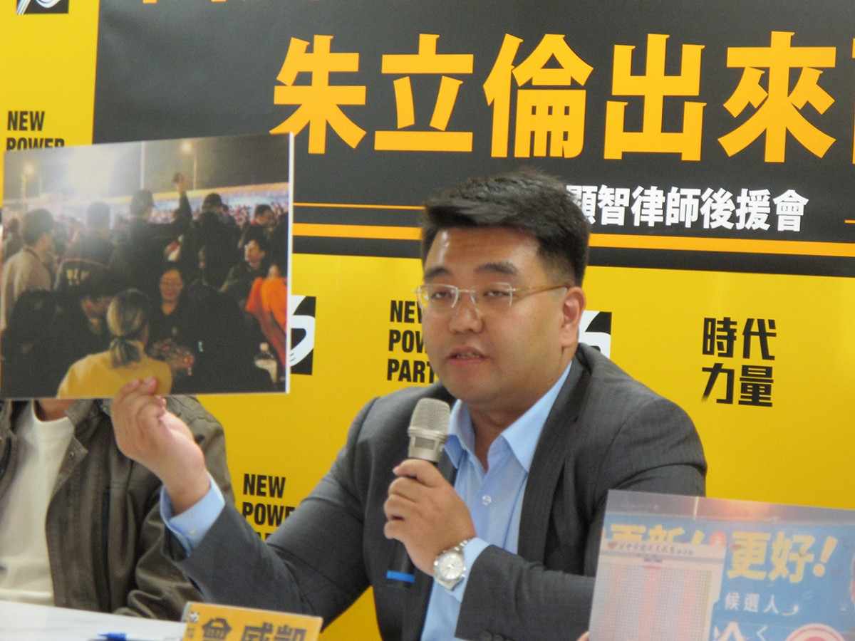 律師曾威凱被視為時力可能繼任熱門主席人選之一。 圖：林朝億/攝（資料照片)