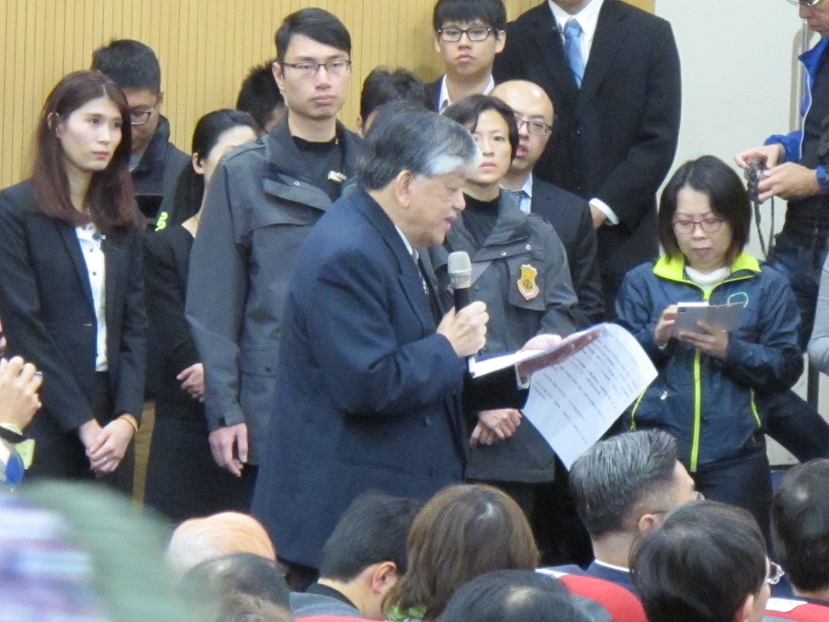 義美食品總經理高志明29日以網擎資訊董事長身份出席資訊軟體協會舉辦的座談會。 圖：林朝億/攝