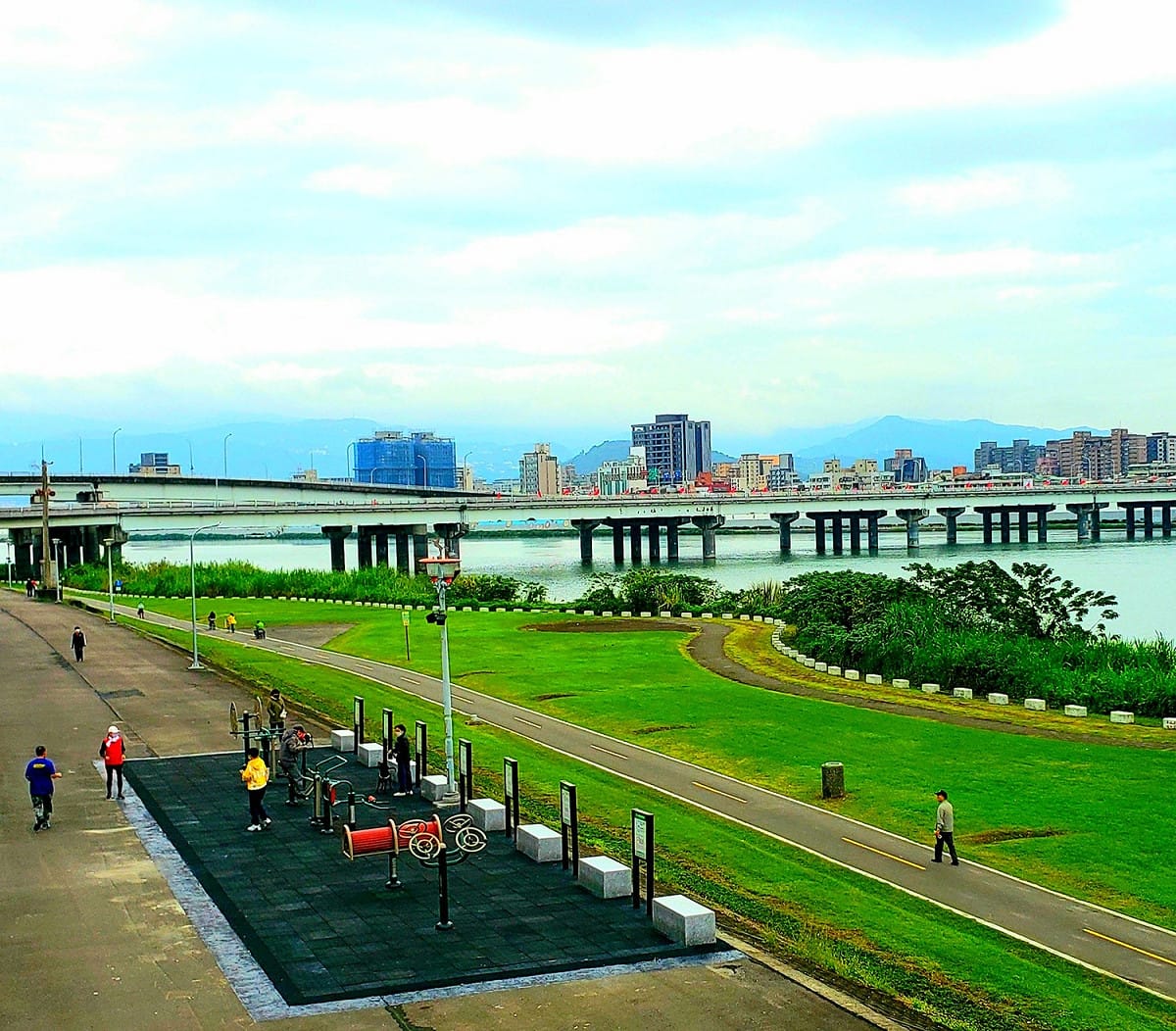 戧台體健全景。 圖：新北市水利局提供
