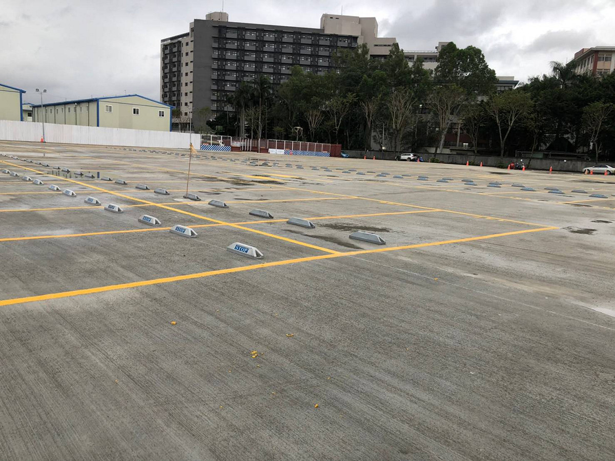 文中三臨時平面停車場全場。 圖：新北市交通局提供