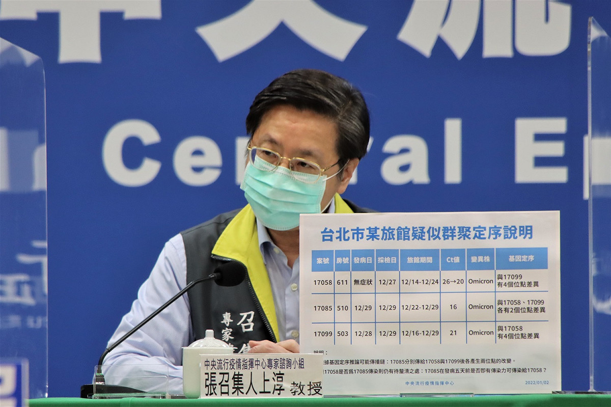 指揮中心專家諮詢小組召集人張上淳。 圖：中央流行疫情指揮中心／提供
