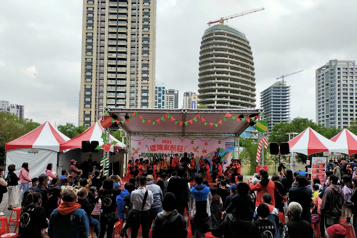 「逗陣來新莊—耶誕跨年樂PARTY！」四天活動吸引許多攜家帶眷的民眾造訪參與。 圖：新北市觀旅局提供