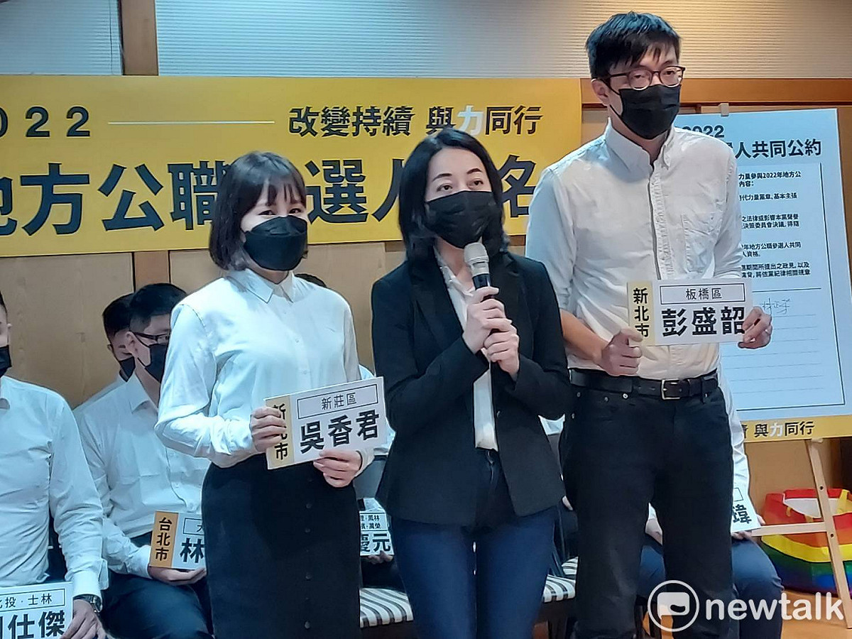 吳香君因勞資糾紛被林穎孟解雇，這次代表時力參選。 圖：陳佩君／攝