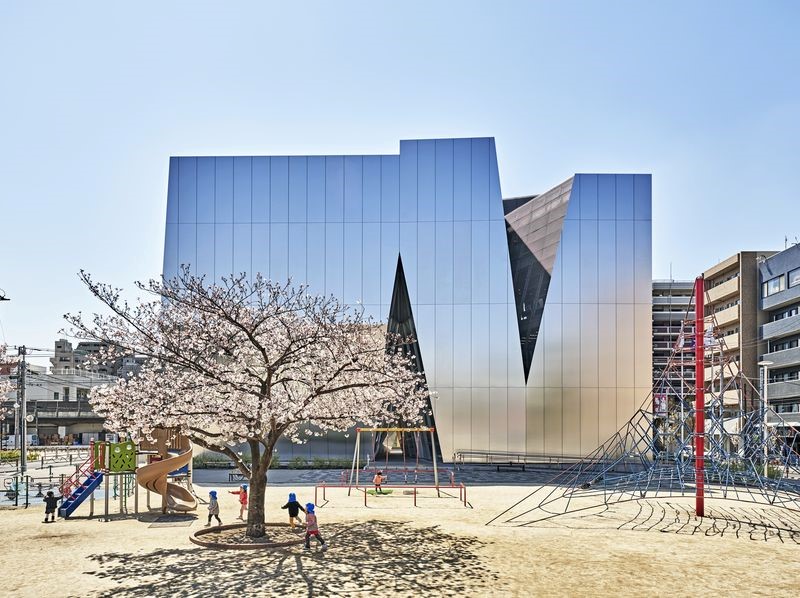 墨田北齋美術館的外觀就像一件藝術品。 圖：東京觀光事務所台灣辦事處／提供
