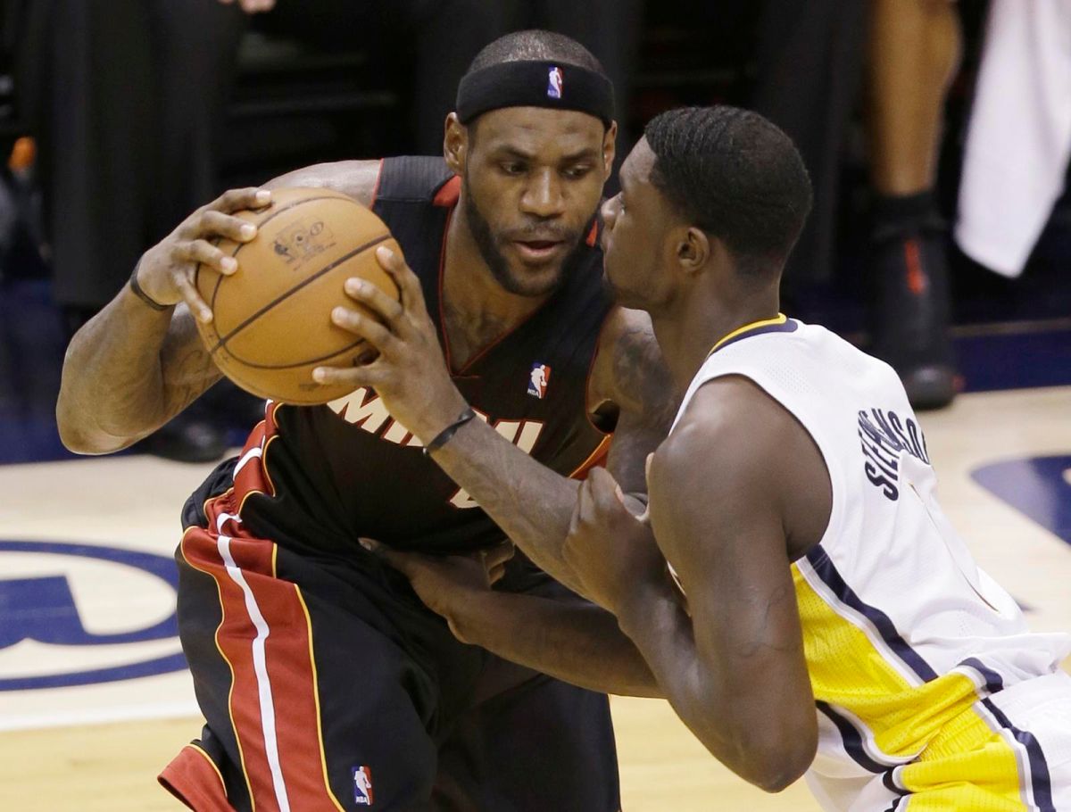 Lance Stephenson曾在防守LeBron James時在耳邊吹氣引起轟動，被冠上「吹耳哥」稱號。 圖：美聯社／達志影像