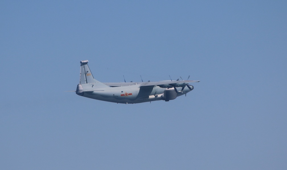 解放軍運-8遠干機7日進入台灣西南防空識別區，傳在空軍驅離廣播後，嗆聲「少廢話，回歸吧」。圖為同型機。 圖：國防部提供