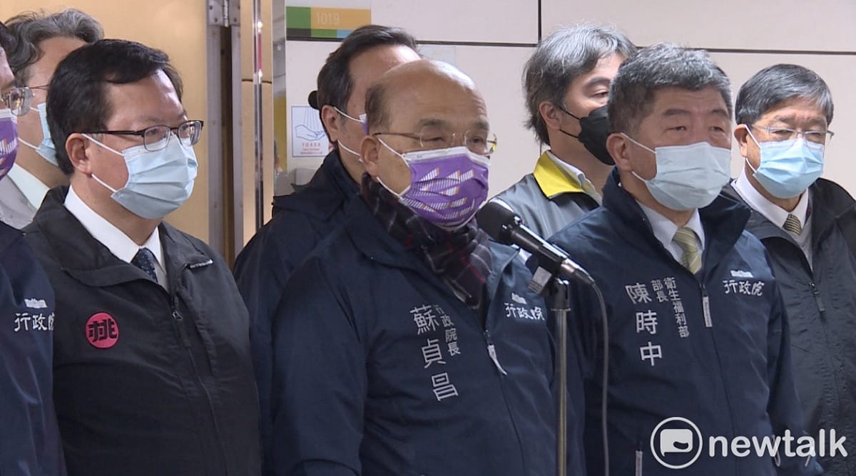 蘇貞昌表示，目前13位確診個案都有軌跡可循，都在掌握中。 圖：林昀真／攝