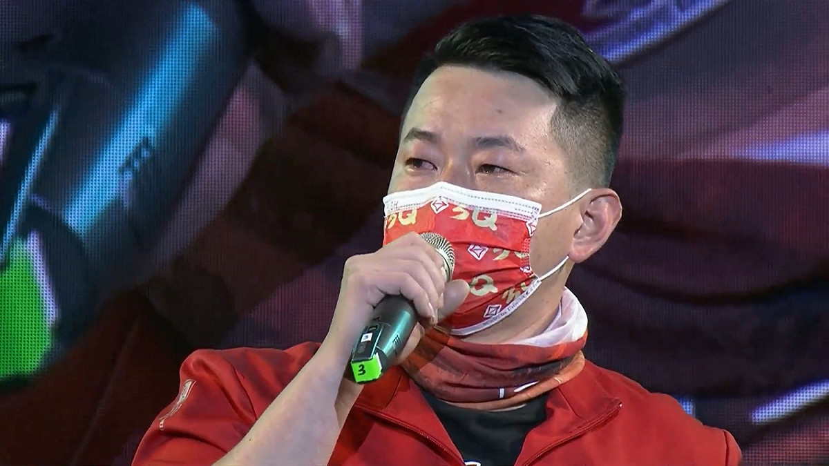 陳柏惟在選前之夜感動到流淚。  林靜儀競選總部/提供