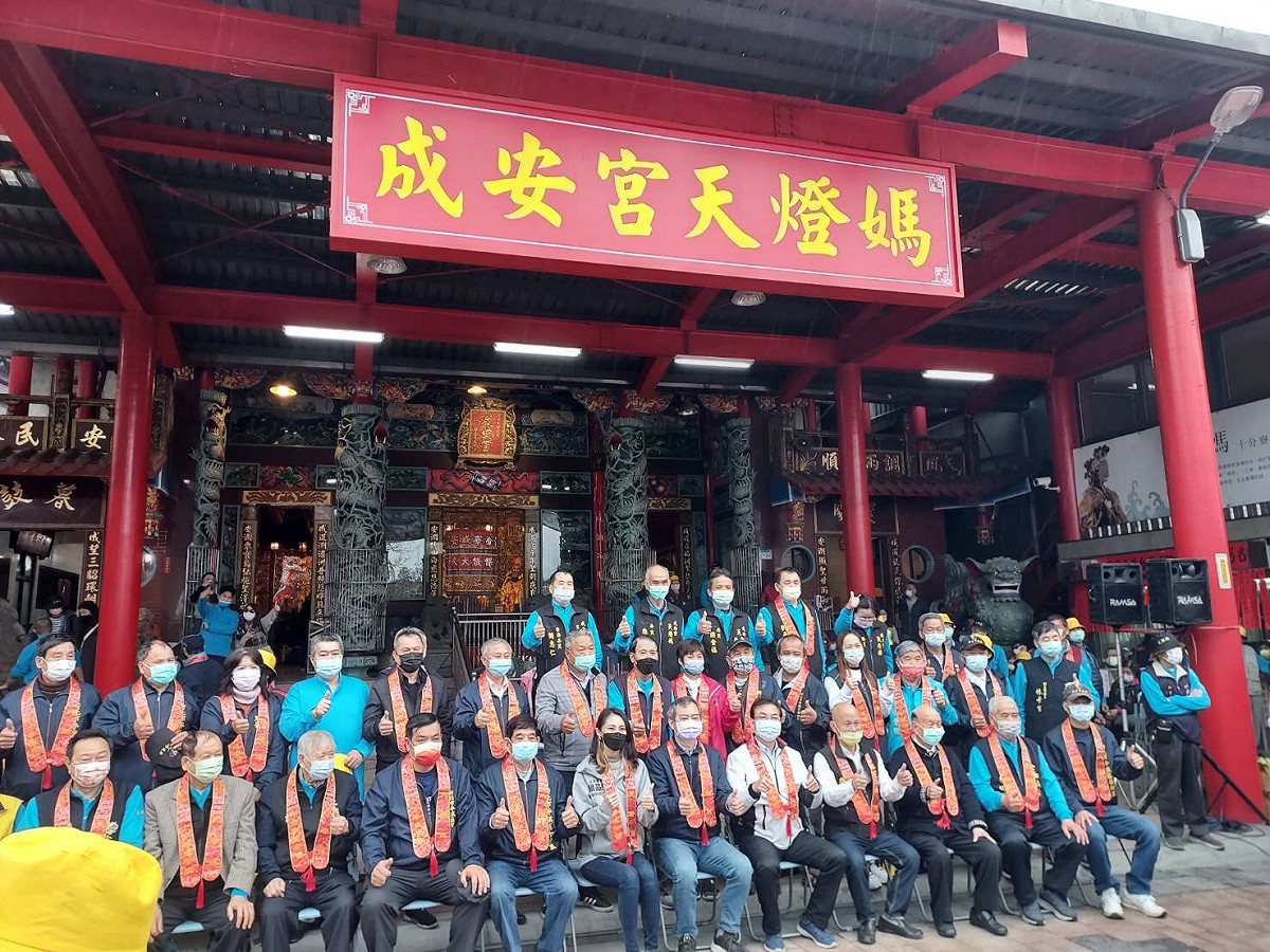 北台灣媽祖文化節25參贊宮廟媽駐駕十分寮成安宮至本月16日，成安宮媽祖有「天燈媽」之稱。 圖：新北市民政局提供