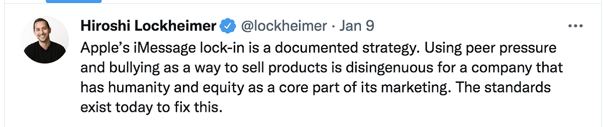 Google資深副總Hiroshi Lockheimer的回應。 圖：截自Hiroshi Lockheimer推特