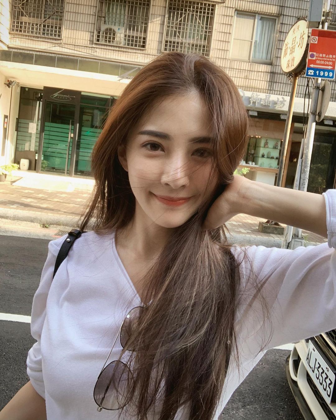 網紅古承頤被指出神似「楊冪」。 圖：翻攝自古承頤IG(@floragu_0629)