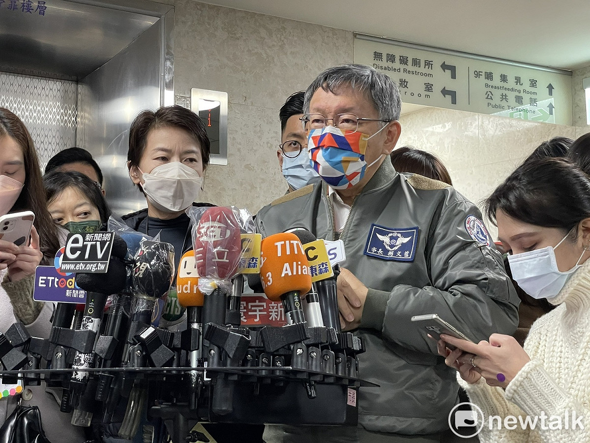 台北市副市長黃珊珊、台北市長柯文哲。 圖：周煊惠 / 攝
