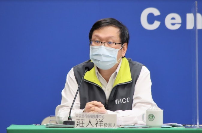 中央流行疫情指揮中心發言人莊人祥。 圖：中央流行疫情指揮中心／提供