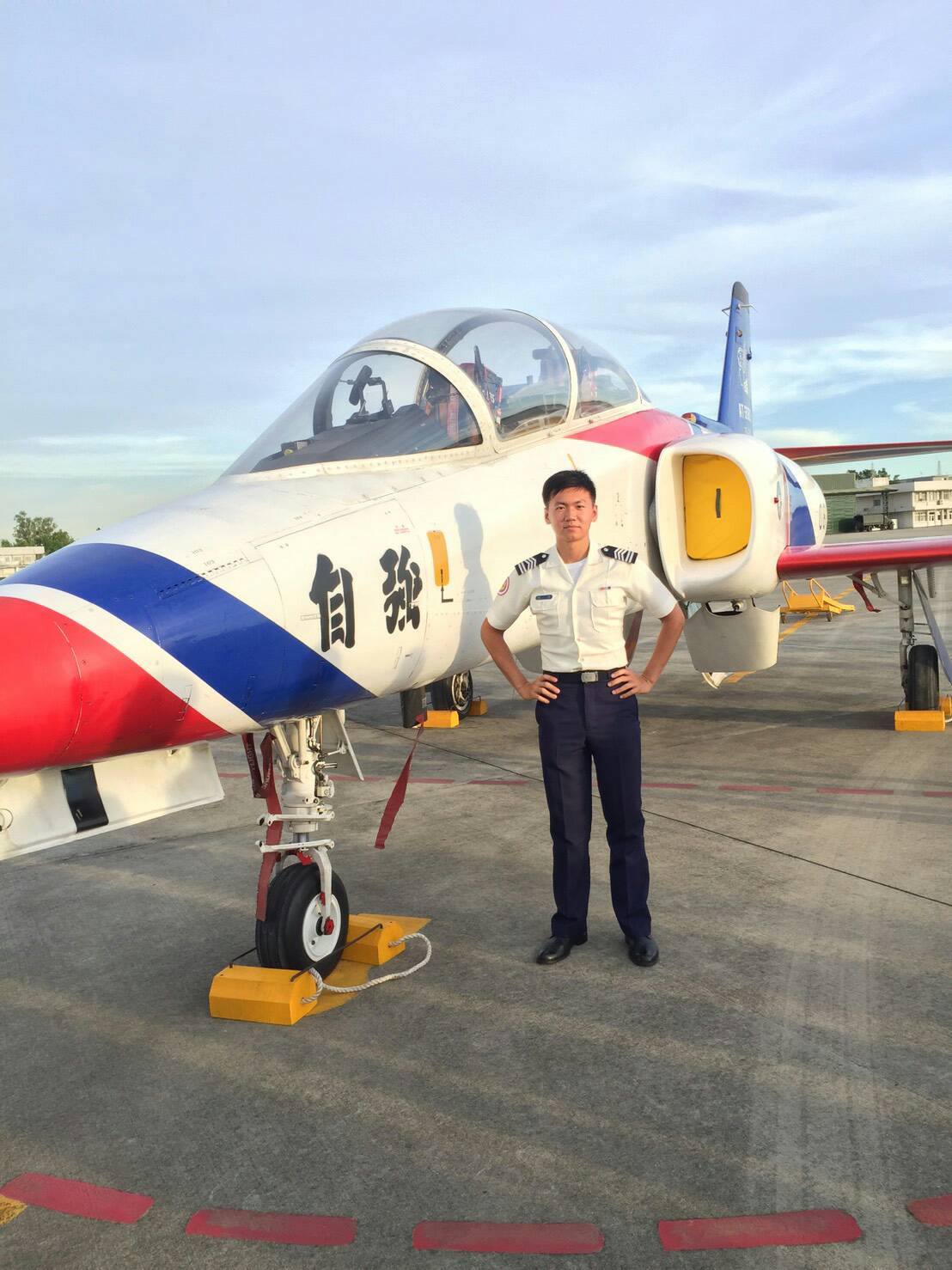 上尉飛官陳奕因為想飛加入空軍。 圖：中華民國空軍臉書