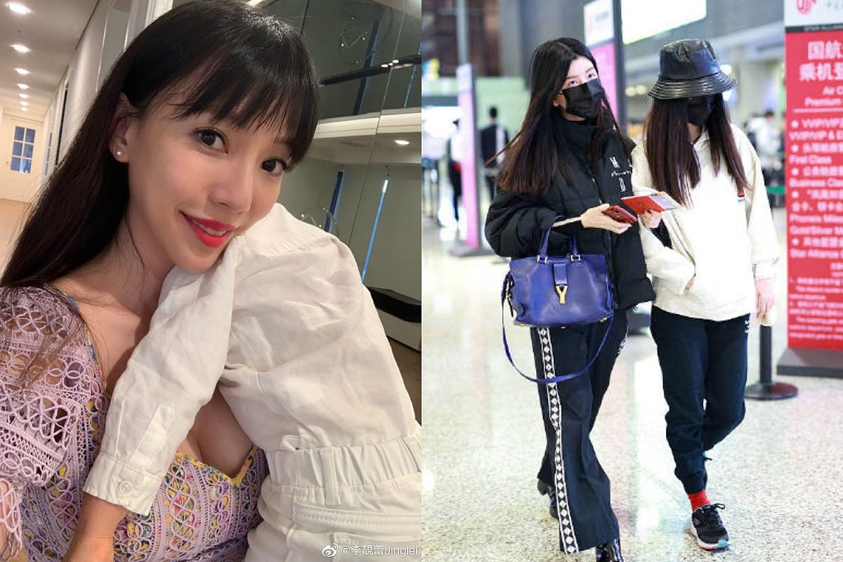 By2妹妹Yumi捲入王力宏離婚風波，姊妹倆在爭議後，昨(12)日被直擊現身上海機場。 圖：翻攝自微博