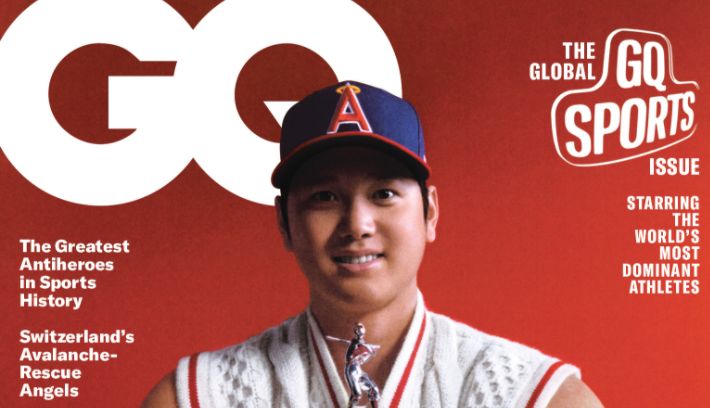大谷翔平登上GQ雜誌封面。 圖：GQ推特
