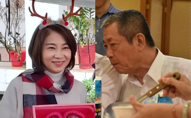 民進黨立委周春米以及國民黨籍的屏東縣議長周典論。 圖:陳佩君、孫家銘/攝