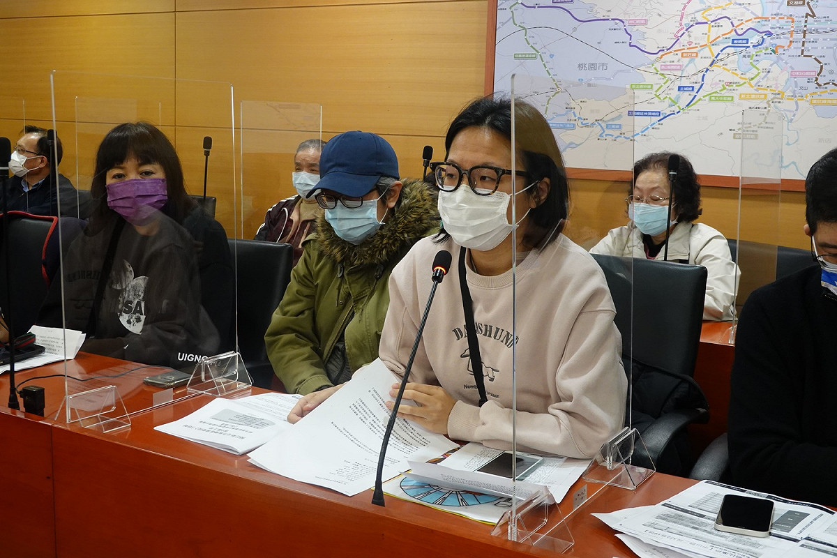 地主會上表達意見。 圖：新北市都更處提供